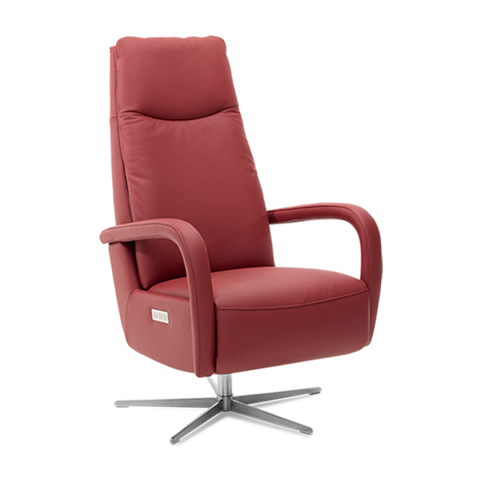Zitzorg-Parijs-relaxstoel-L-rug4-Arm6-leer-massimo-red-KMF3chrome-1